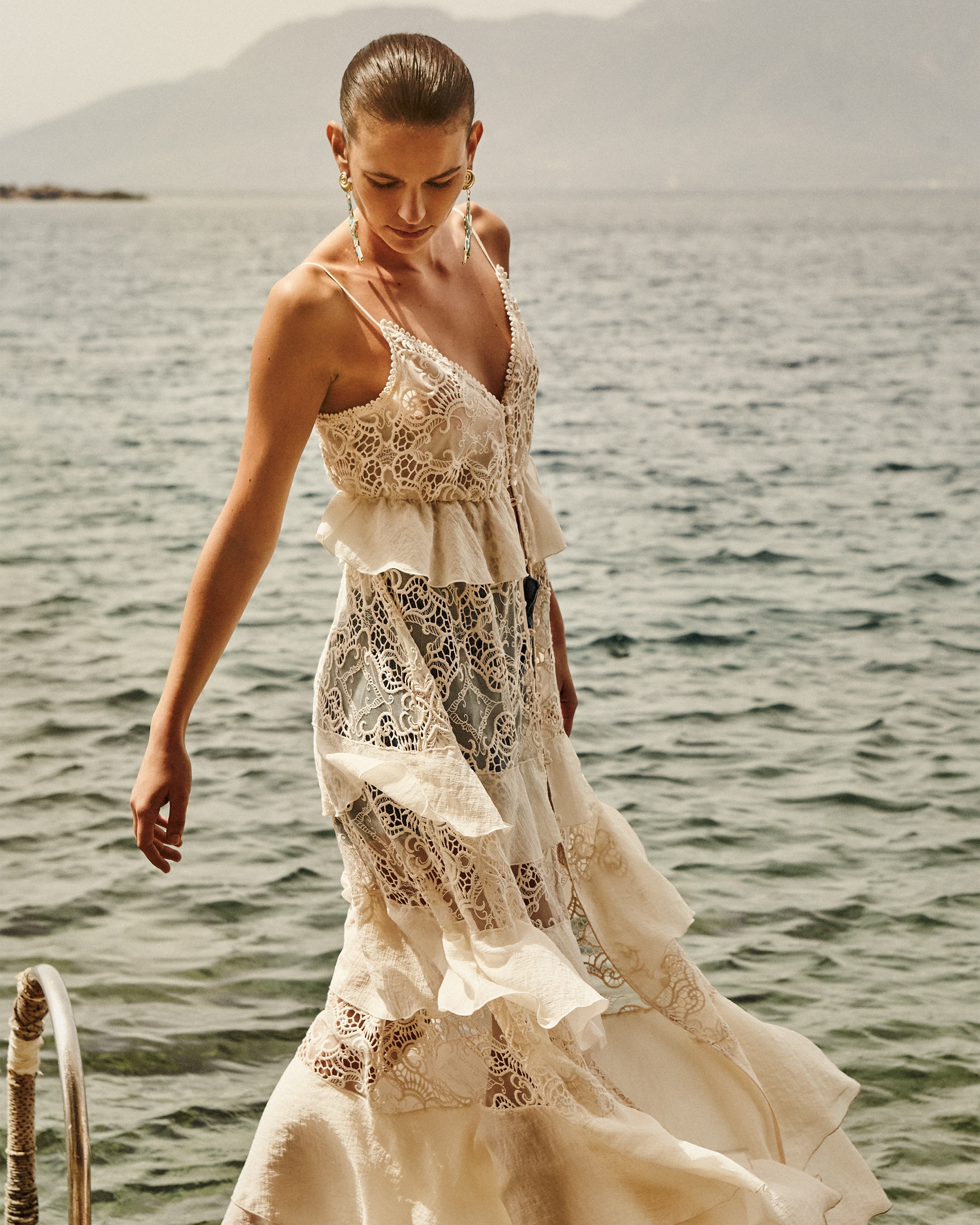 An ethereal resort dress made for summer escapes. Dress: 63-3410 Denim shorts: : 63-5300 Sandals: 63-9800 Offers up to -50% on SS26, online & in-store. #ACCESSFashion #SS26 #ACCESSFashionSS26 #Offers