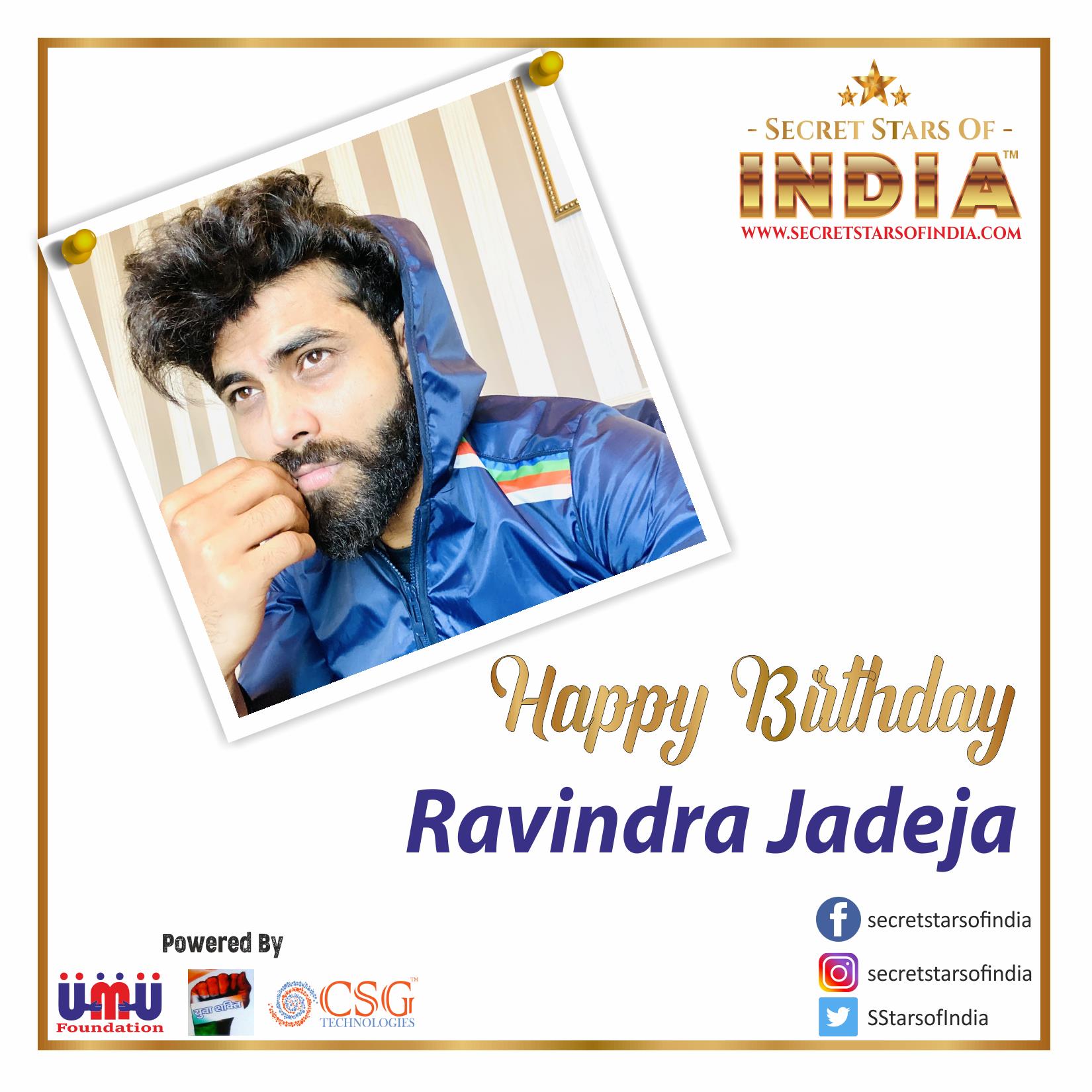 Happy Birthday Ravindra Jadeja... - Secret Stars Of India