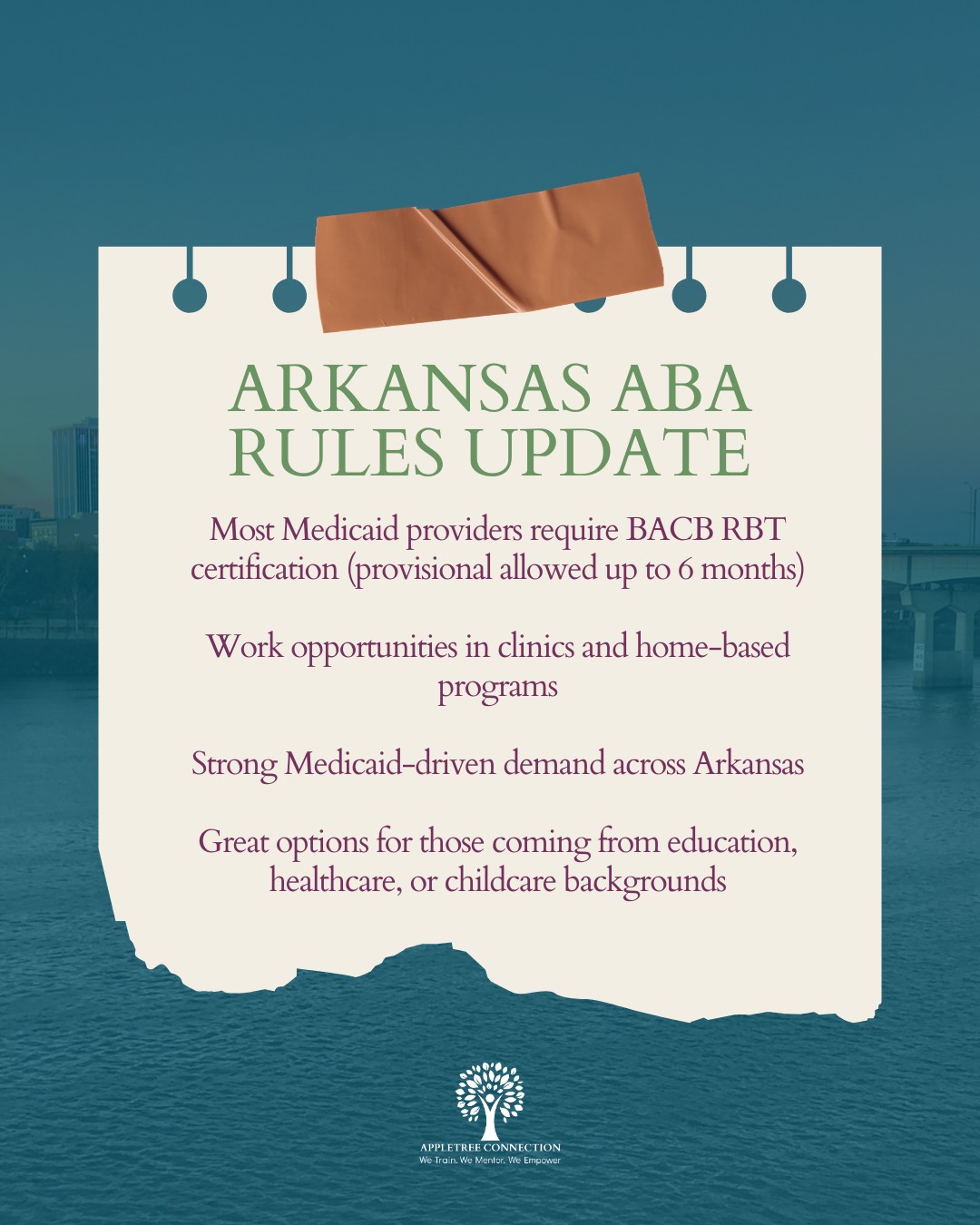 Update for RBTs® in Arkansas. ABA... - AppleTree Connection | Facebook
