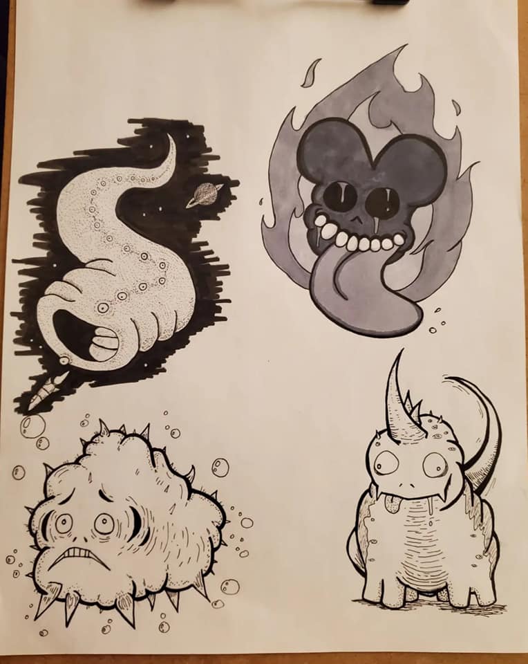 SanderToons - Scribble Beasts Part 3 I added a cute skull... | Facebook