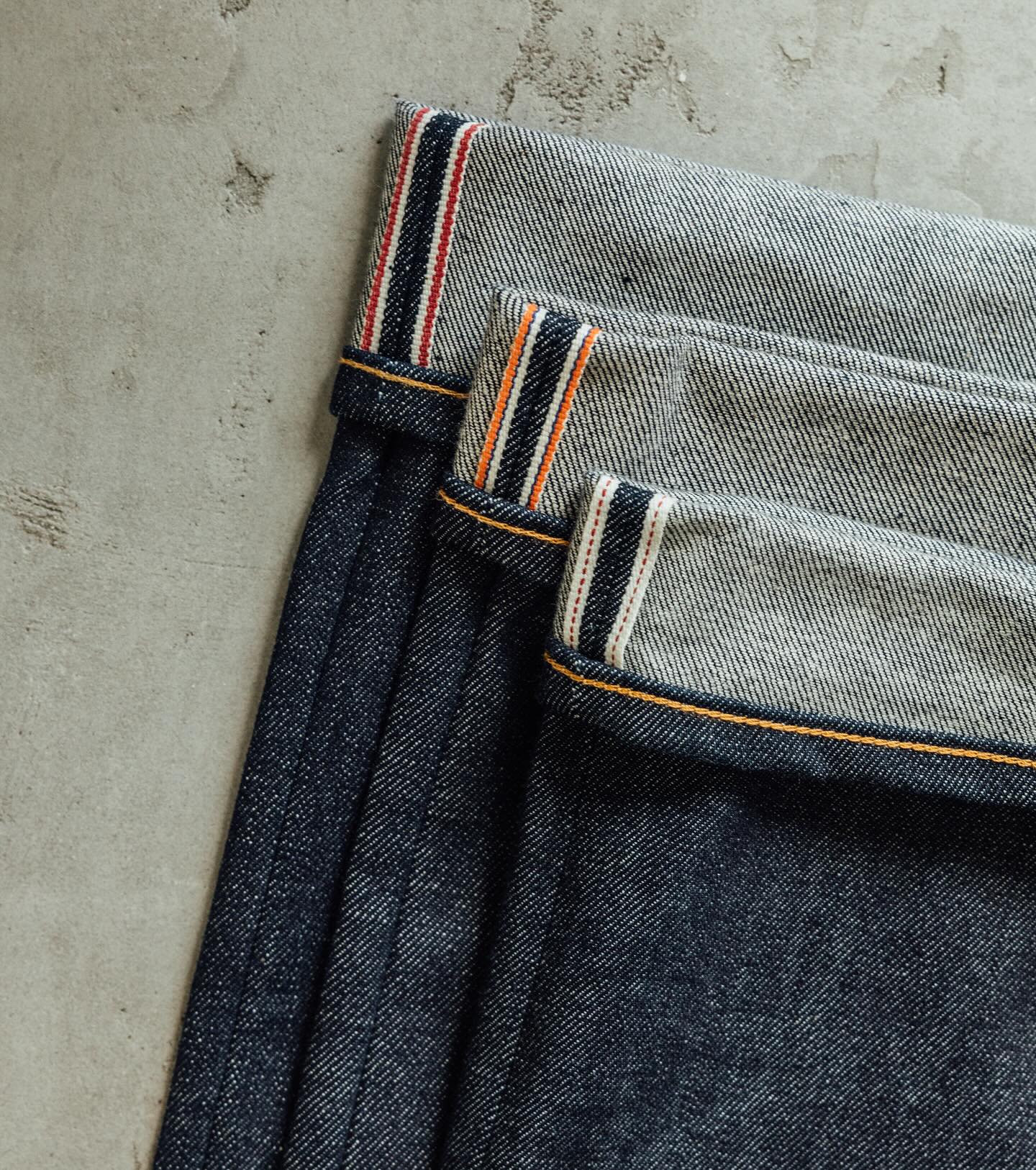 Our pattern maker Hugo spotted in his well-worn Ace Selvage 