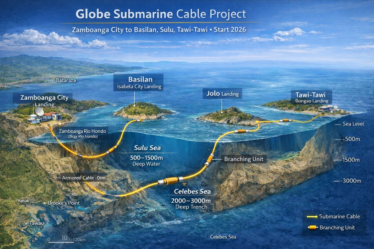 Aviso - 🌐 Globe to Launch Submarine Cable Project in Zamboanga ...
