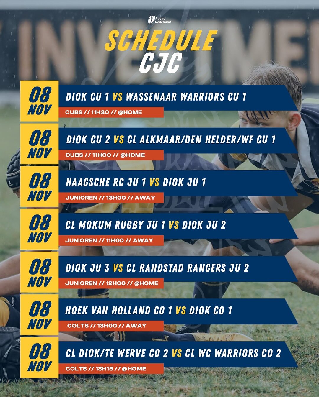 RC DIOK - 💙 DIOK MATCH SCHEDULE 11 OKT 💛 Geen... | Facebook