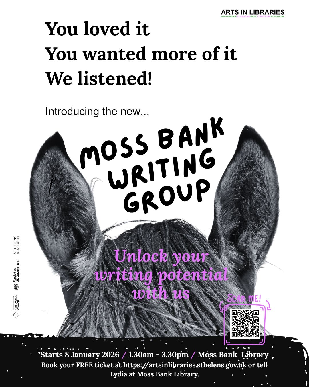 St - ️ New Moss Bank Writing Group ️ Come along and learn from Kevin ...