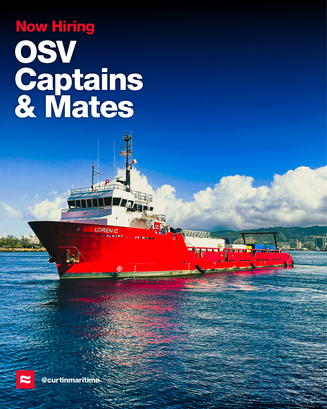 Curtin - Now Hiring: OSV Captains and Mates (DP and non-DP) At Curtin ...
