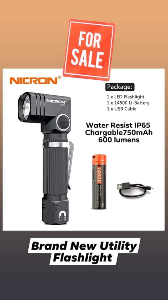 Rover Tactics - NICRON B74 Utility Flashlight - 90 degeree...