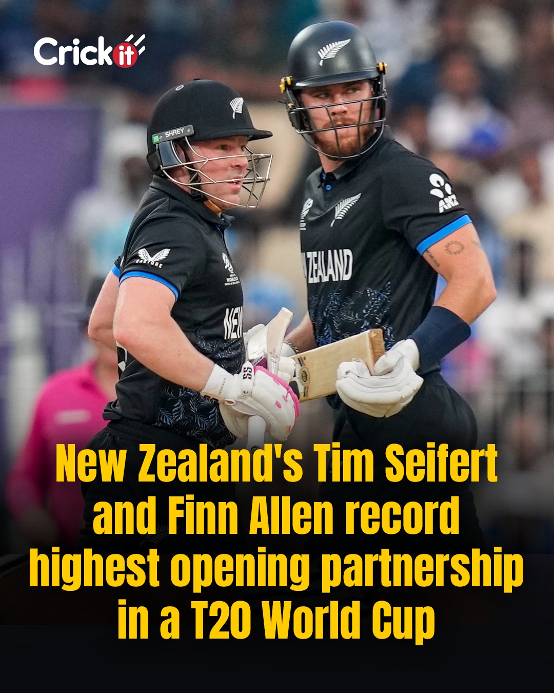 Hindustan - #Crickit | Finn Allen and Tim Seifert posted a T20 World ...