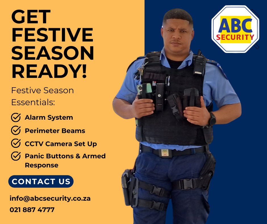 ABC Security - 🎄 Festive Season Security Essentials 🎄 Get... | Facebook