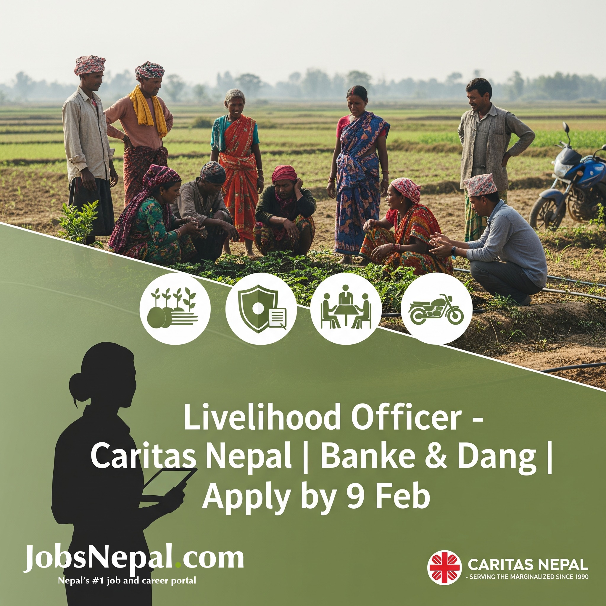 JobsNepal.com - 🌱 Livelihood Officer – Caritas Nepal (Dang... | Facebook