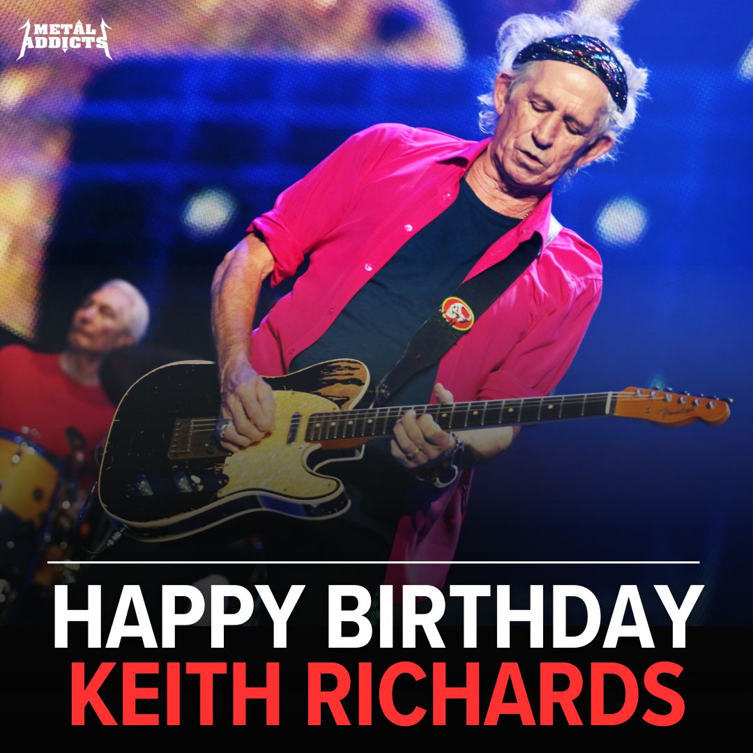 Happy 82nd birthday to Keith Richards, the legendary guitarist of