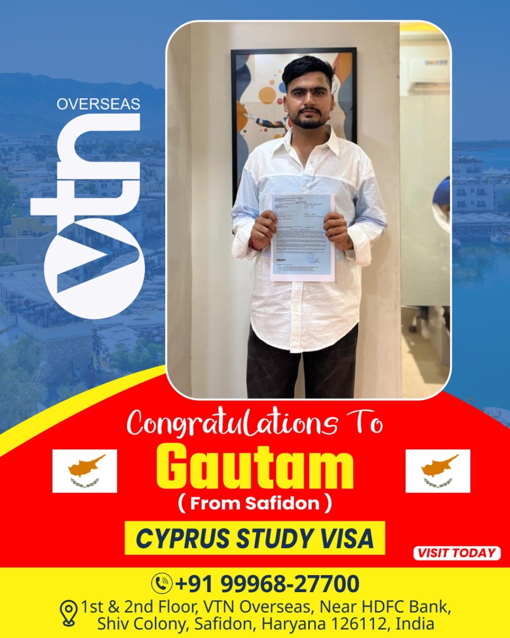 VTN Overseas - 🎉 Congratulations To #Gautam (From... | Facebook