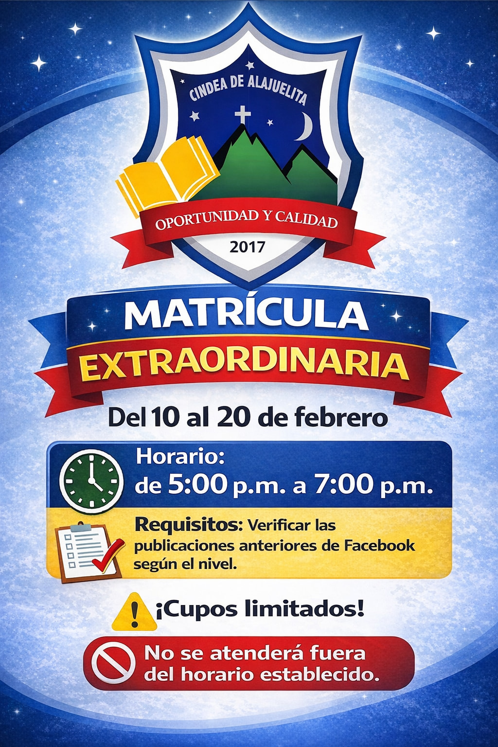 CINDEA - 📢 ¡Atención comunidad! Se abre el proceso de Matrícula ...