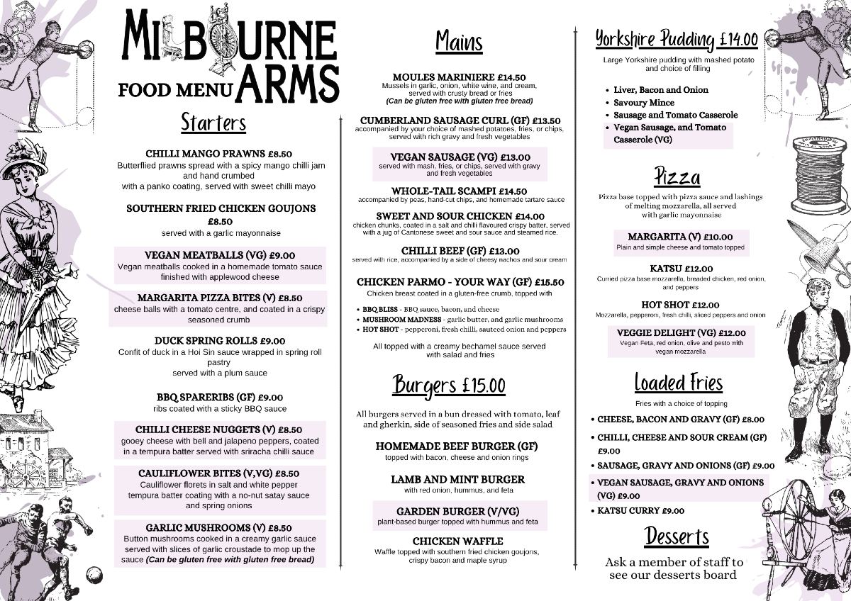 🚨New Menu Alert!🚨 We’re excited to... - The Milbourne Arms | Facebook