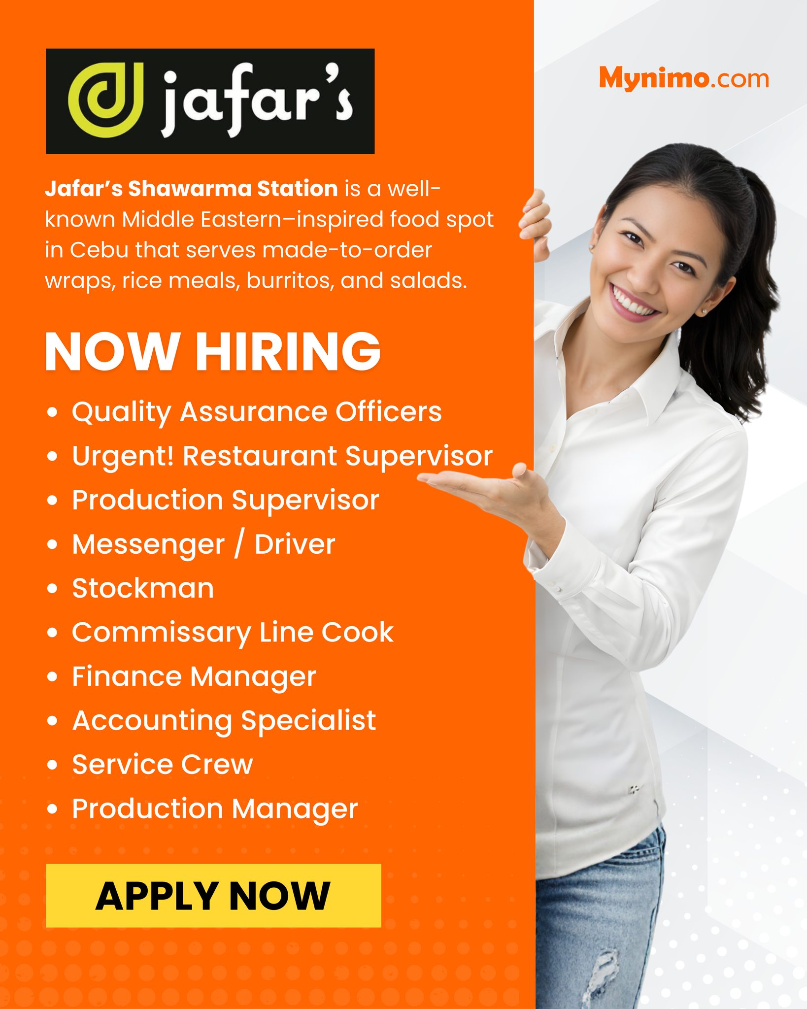 Mynimo - 🍽️ Jafar’s Shawarma Station is hiring! Join a... | Facebook