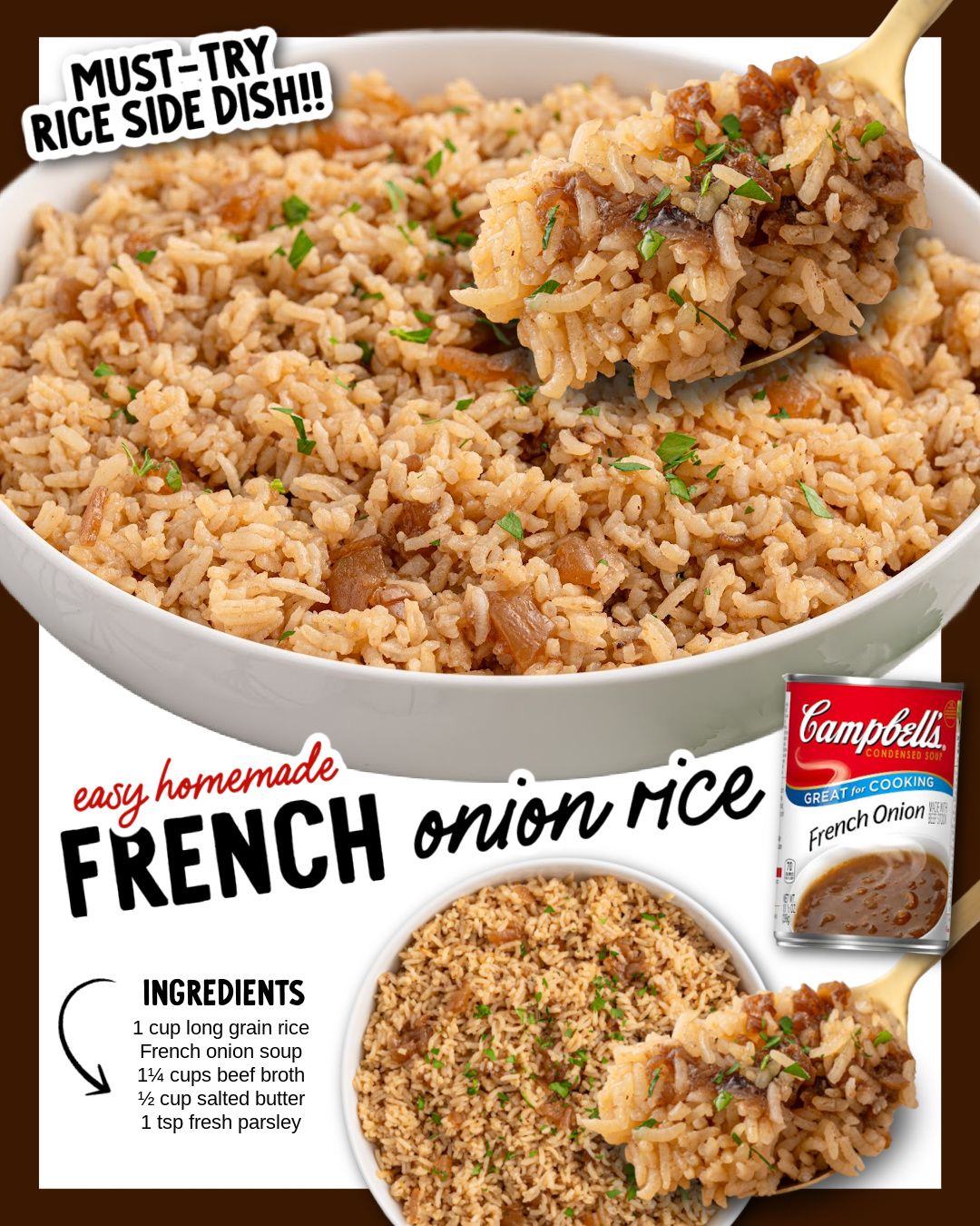 Spaceships - Who knew rice could taste this rich? 😍🧅 This French Onion ...