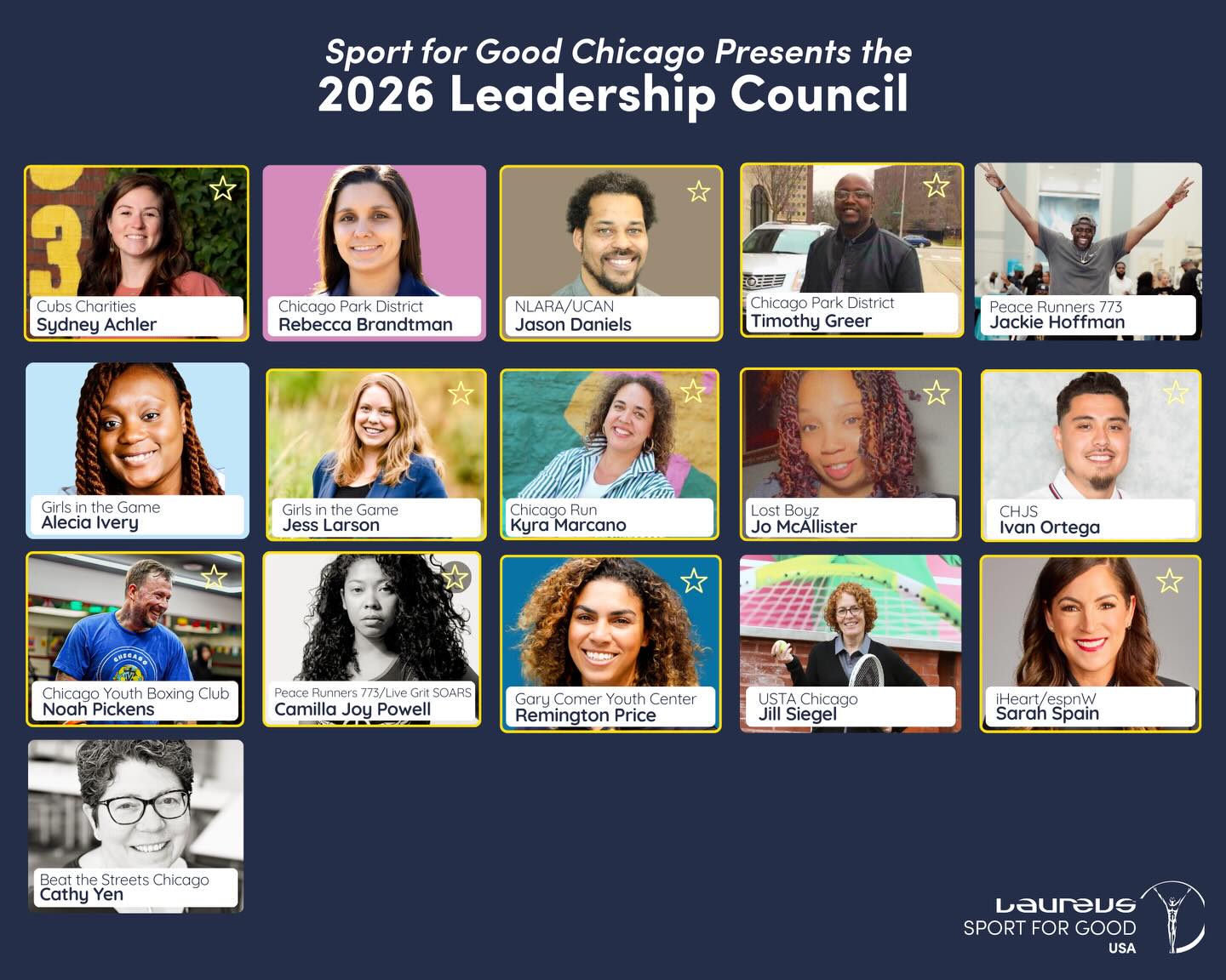 Laureus - Sport for Good Chicago is thrilled to announce our 2026 ...
