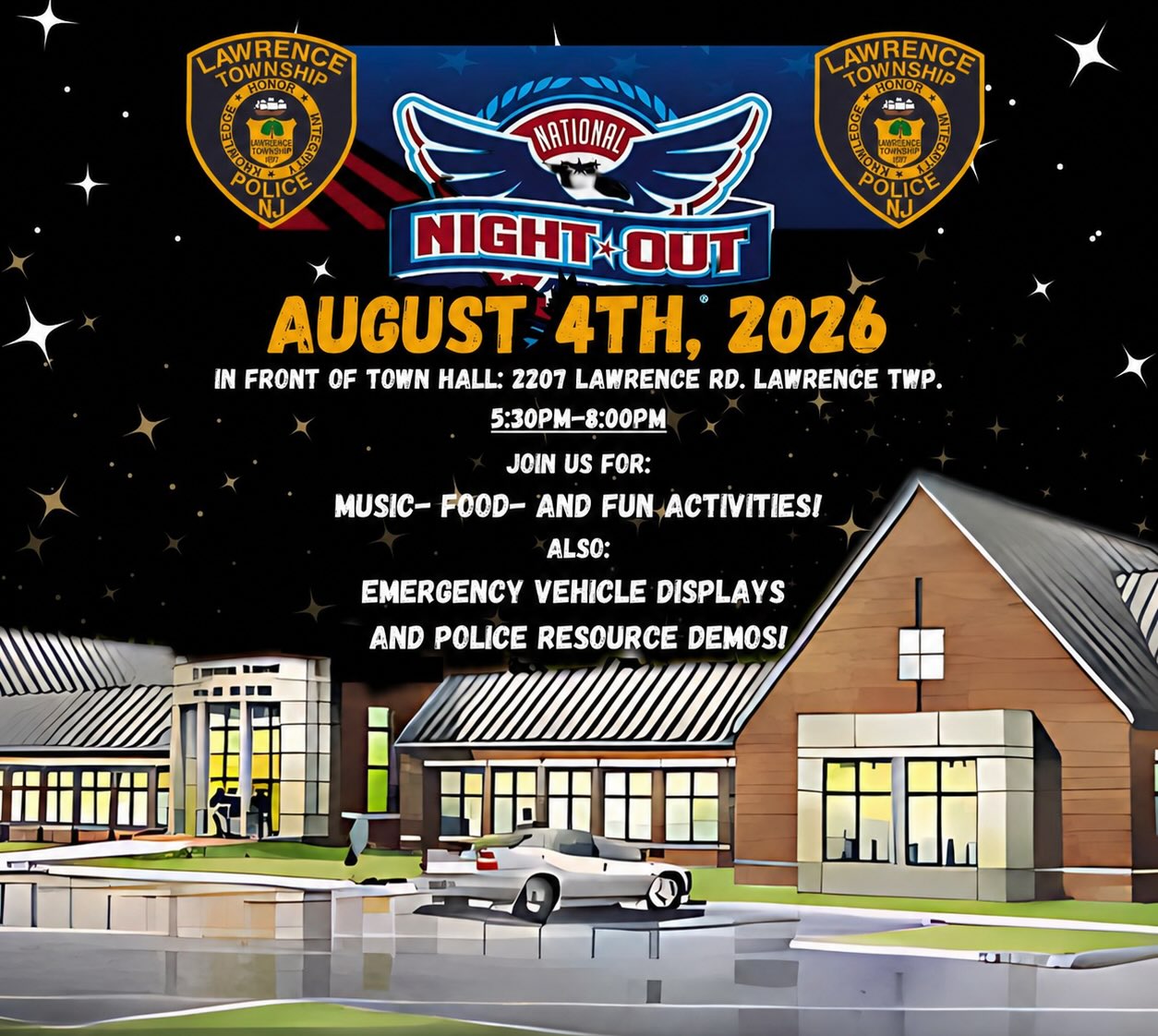 Lawrence Township Police Department National Night Out August 4, 2026