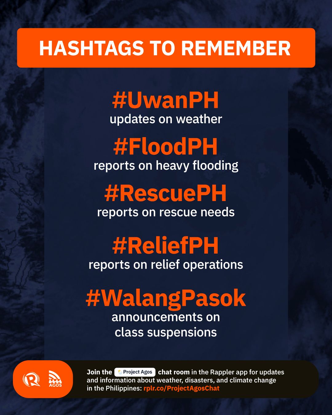 Rappler - Here are hashtags to remember for #UwanPH. Stay alert and ...