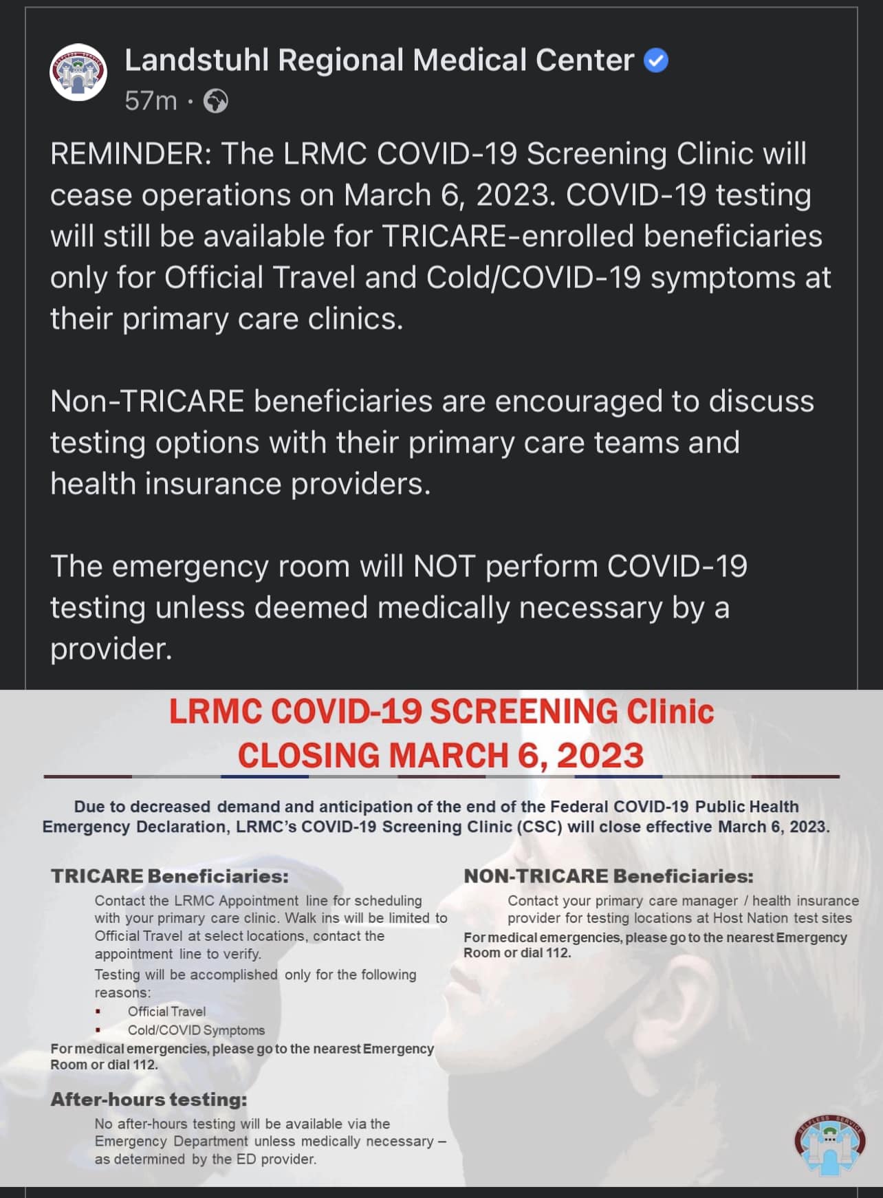 The LRMC Covid... - HHC Hoplites / 30th Medical Brigade