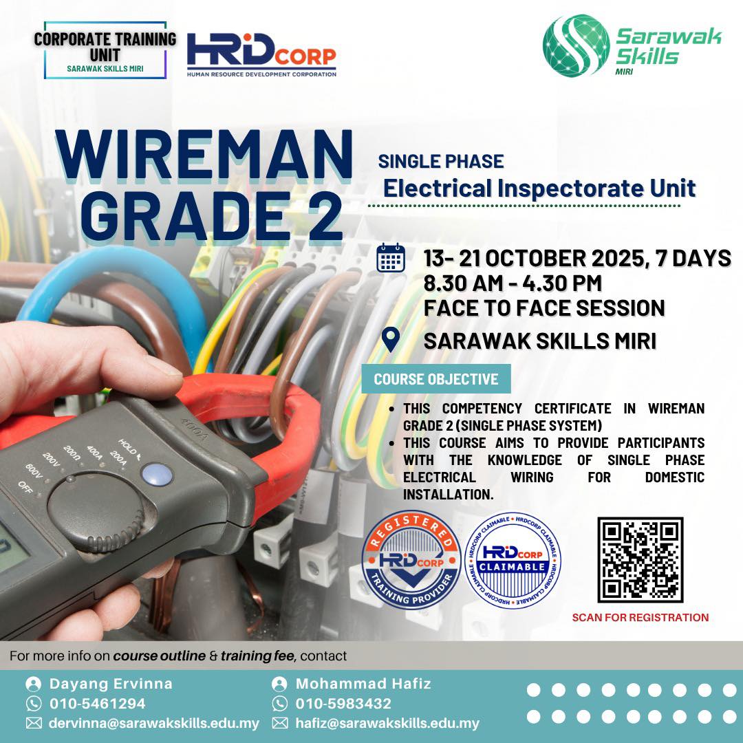 Sarawak - 🌟 Enrollment is now open for the 5th batch of the Wireman G2 ...