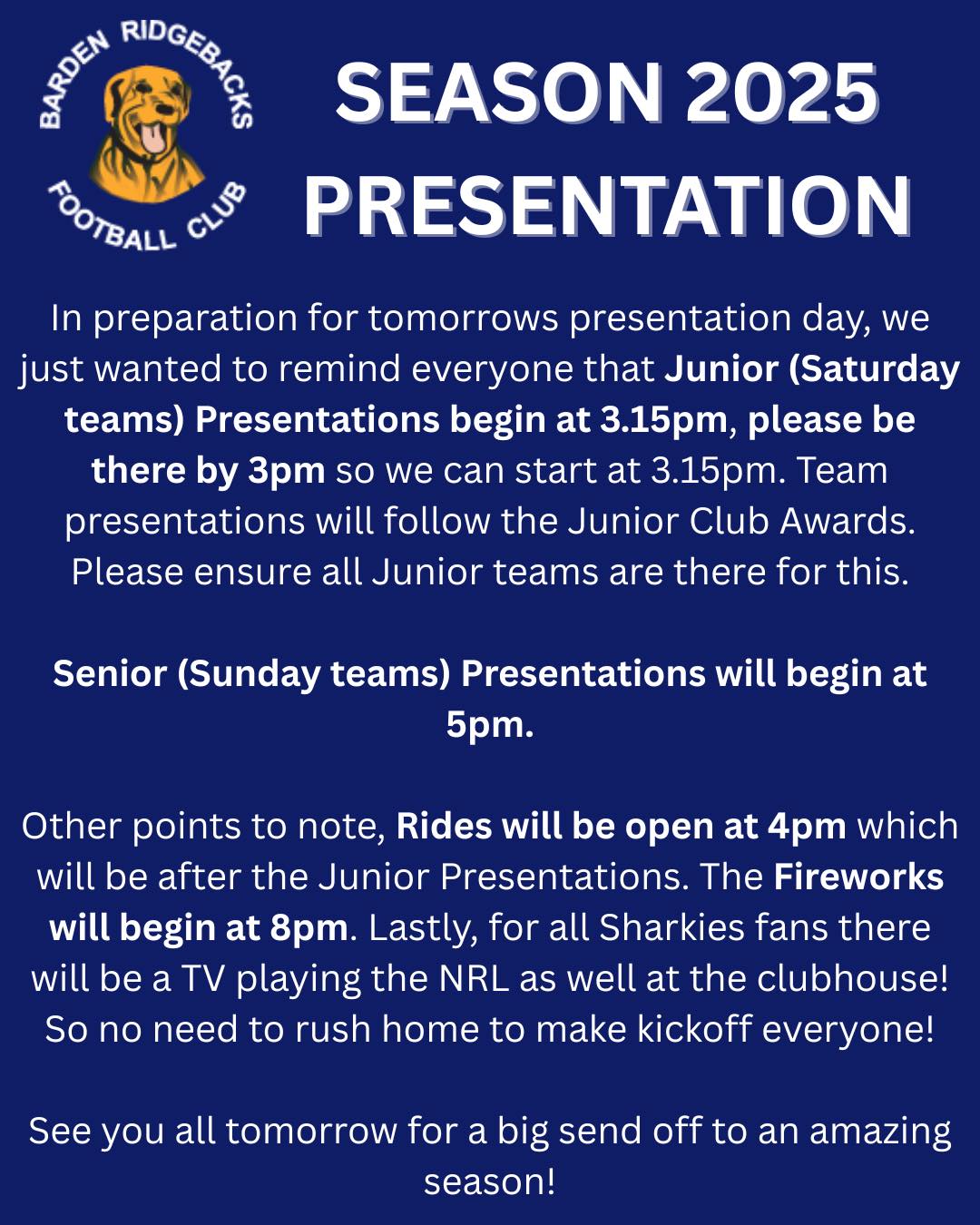 Barden Ridgebacks Football Club | Barden Ridge NSW