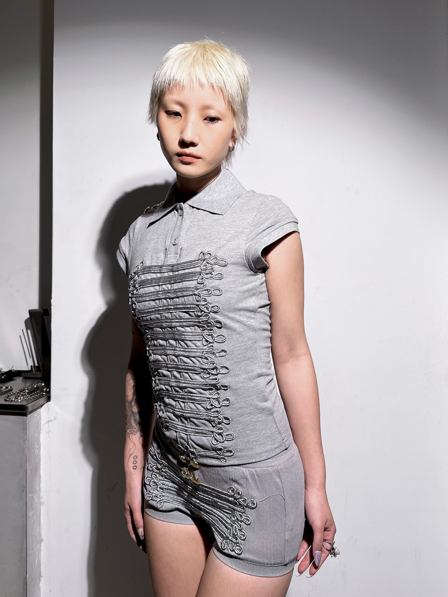 Full set Praying by 荃 Marching Band Polo Grey Marching Band