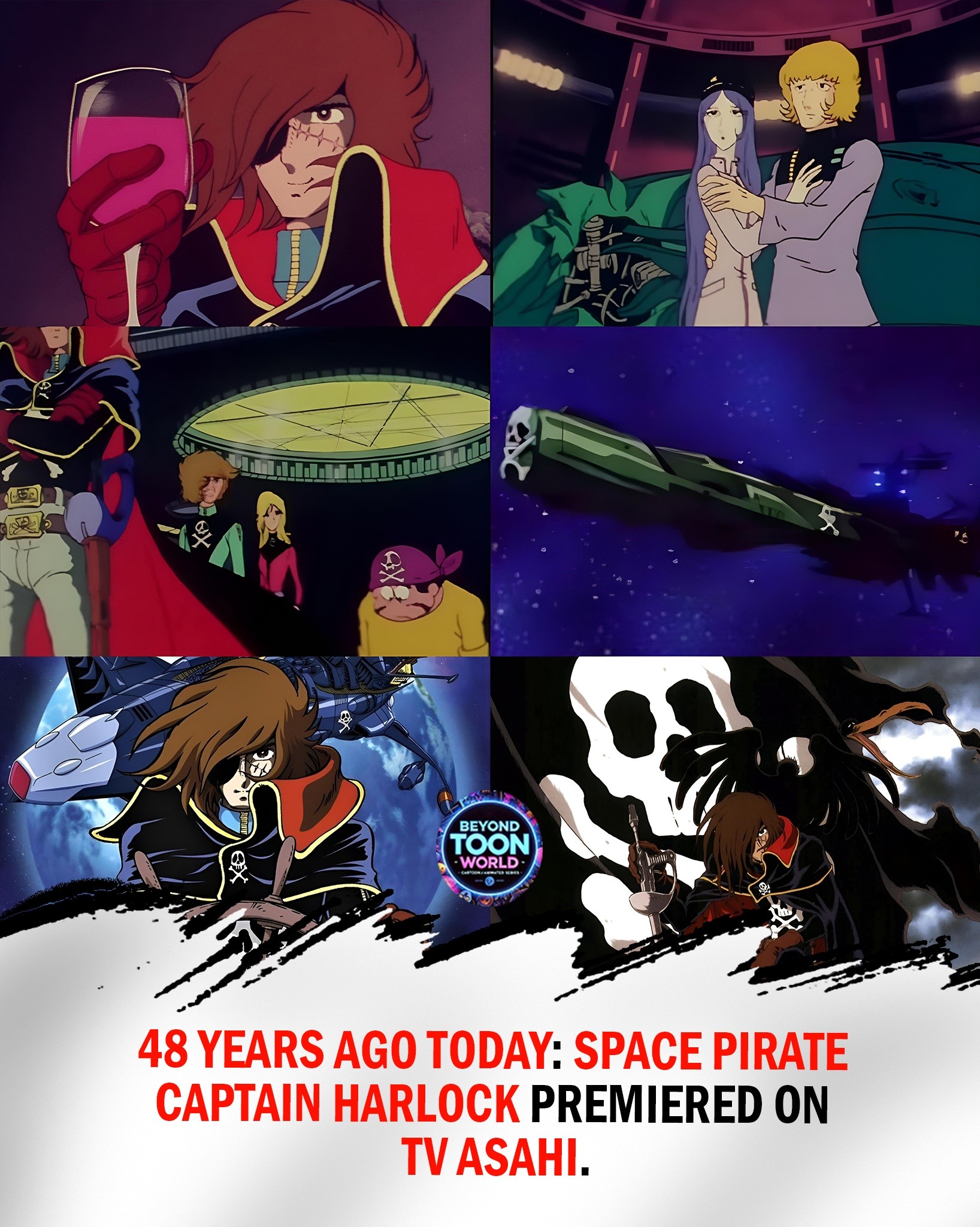 Leiji Matsumoto's Space Pirate Captain Harlock promotional artwork