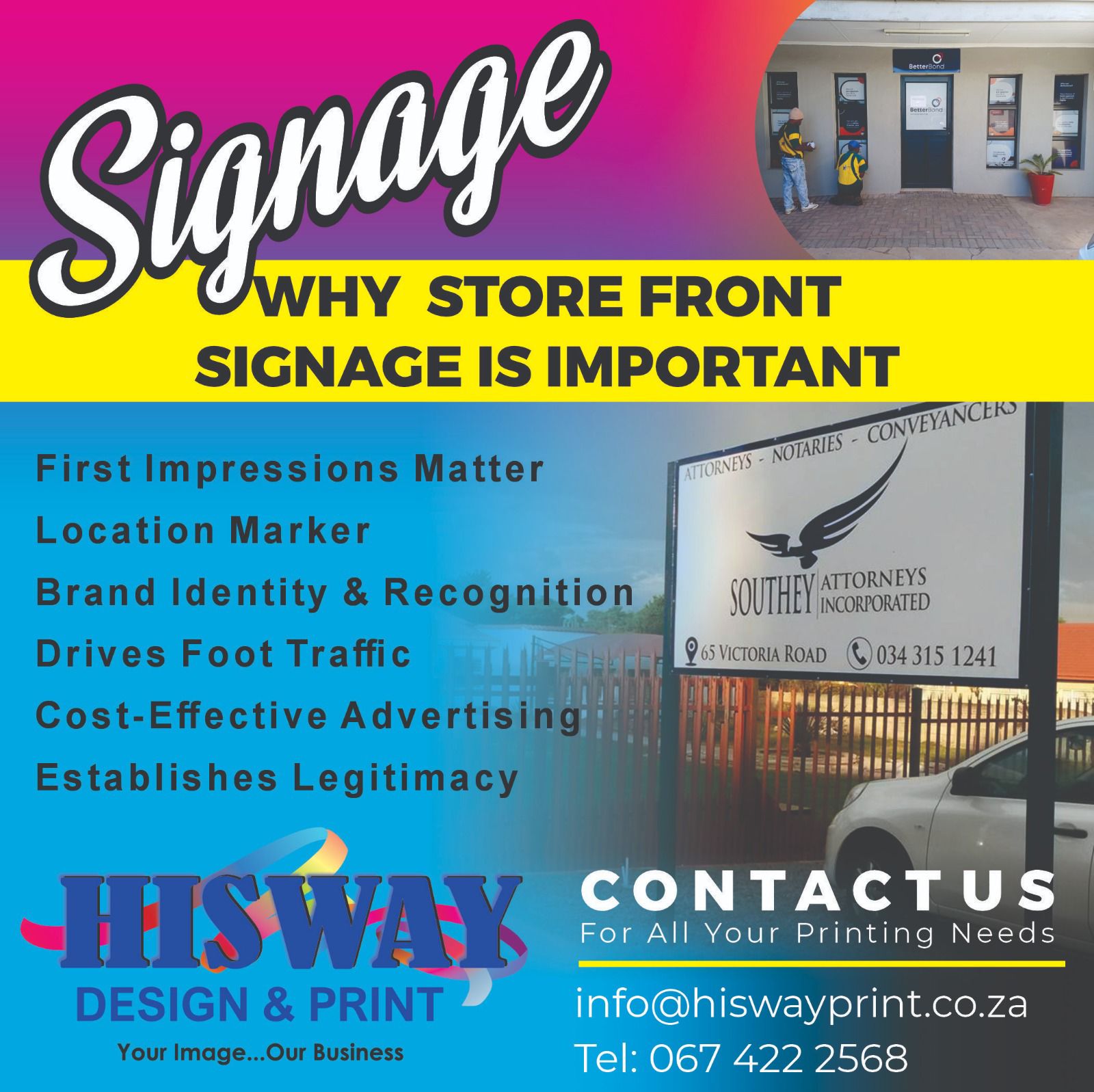 His - Your storefront signage is more than just a pretty face! 👀 It's a ...