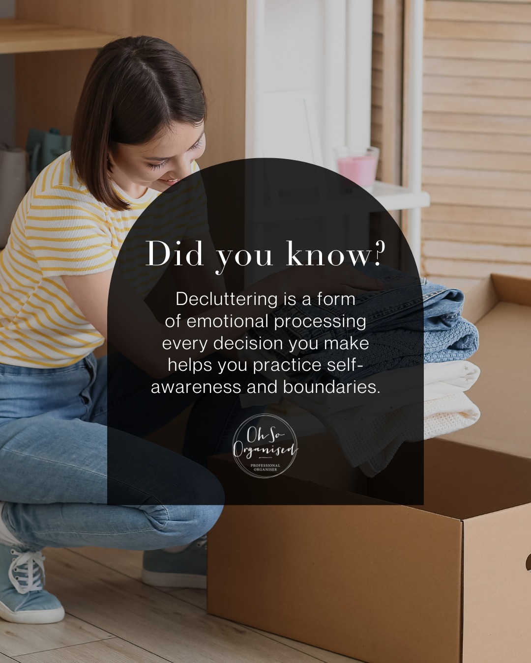 Oh - Decluttering can be a form of emotional processing which is why it ...