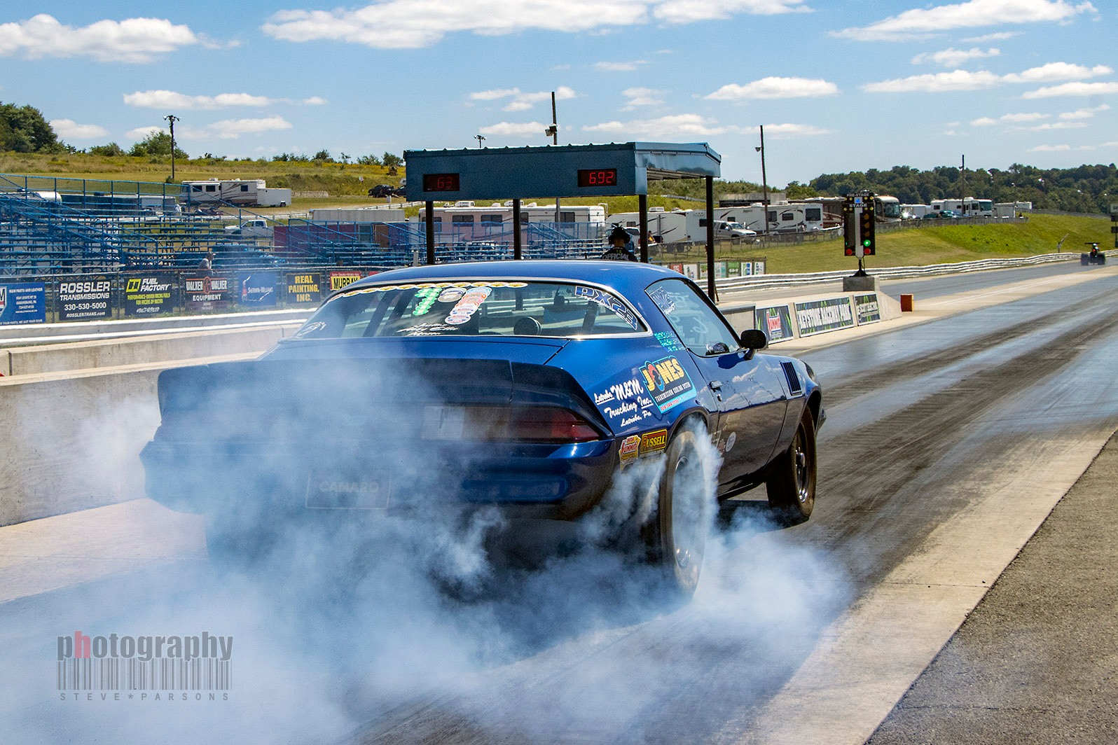 Steve - Kevin Romeo in his Camaro, going rounds in the Keystone Chevy ...