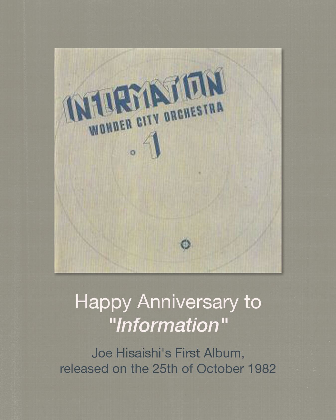 Released on this day in 1982: Happy Anniversary to “Information 
