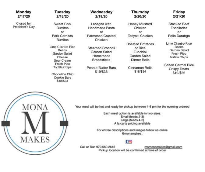 Mona - I am happy to announce you can now enjoy dinners from Mona Makes ...