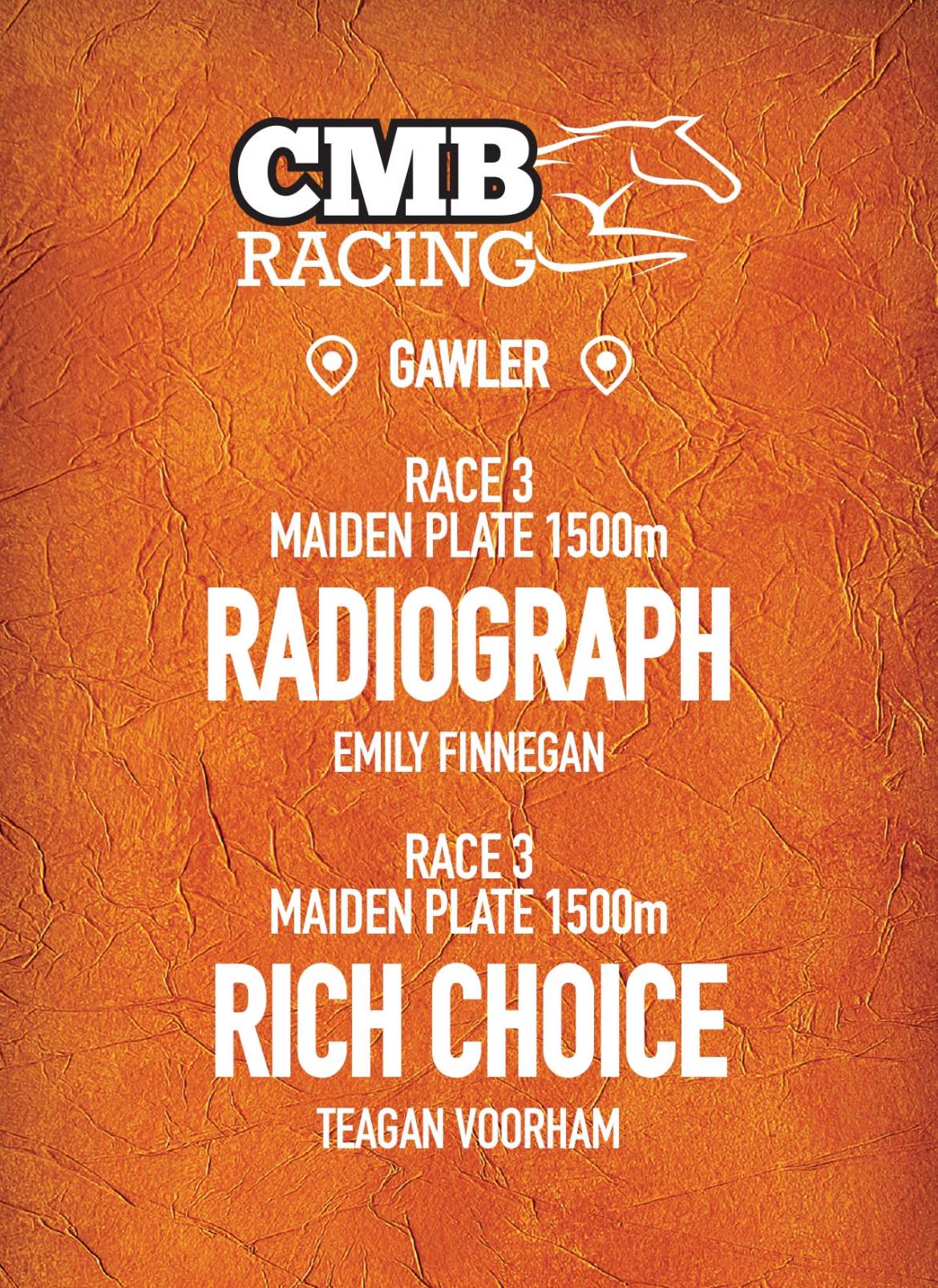 We head to Gawler and Barossa Jockey... - Chris Bieg Racing | Facebook