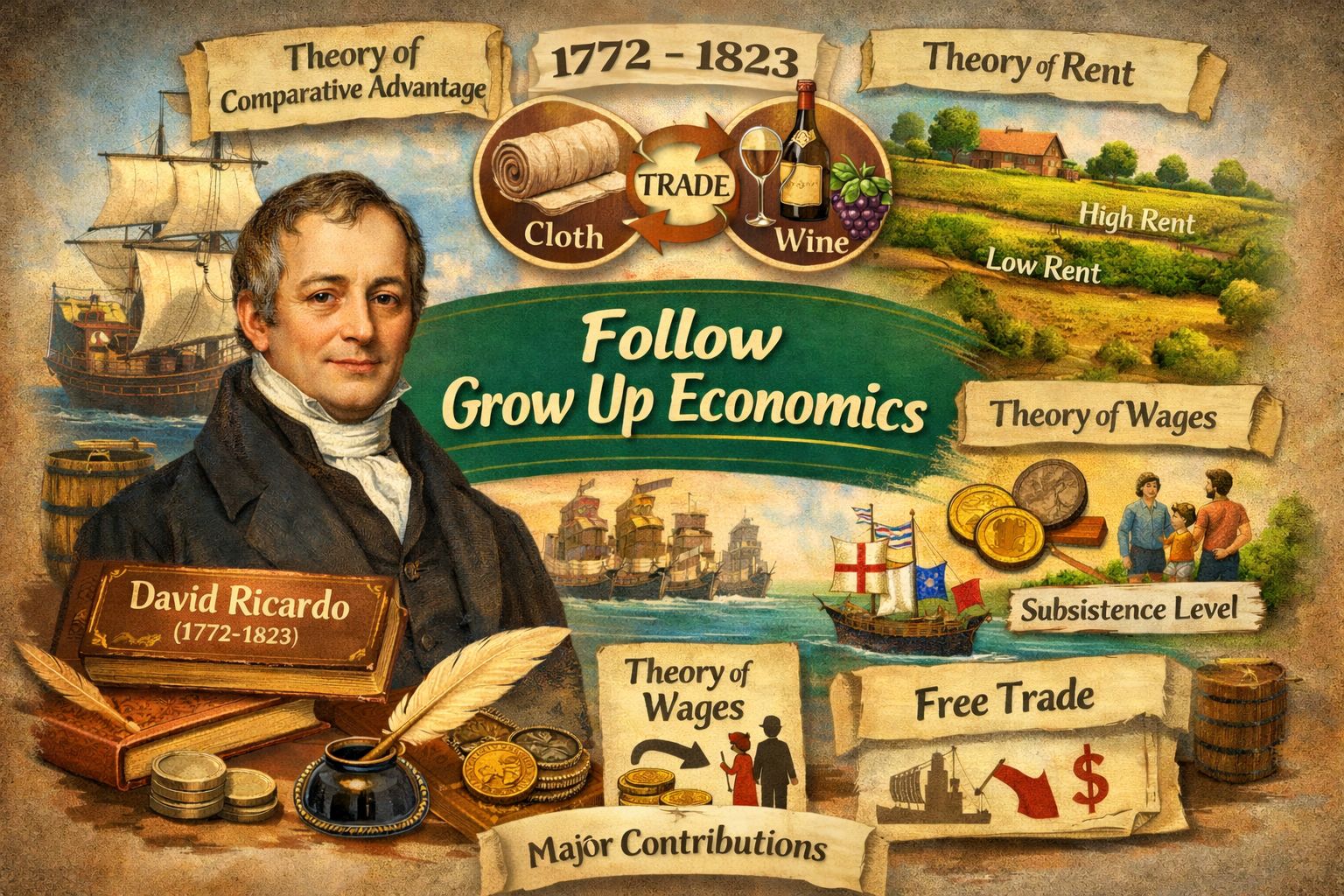 Grow - ⚫ David Ricardo – Contribution in Economics David Ricardo was a ...