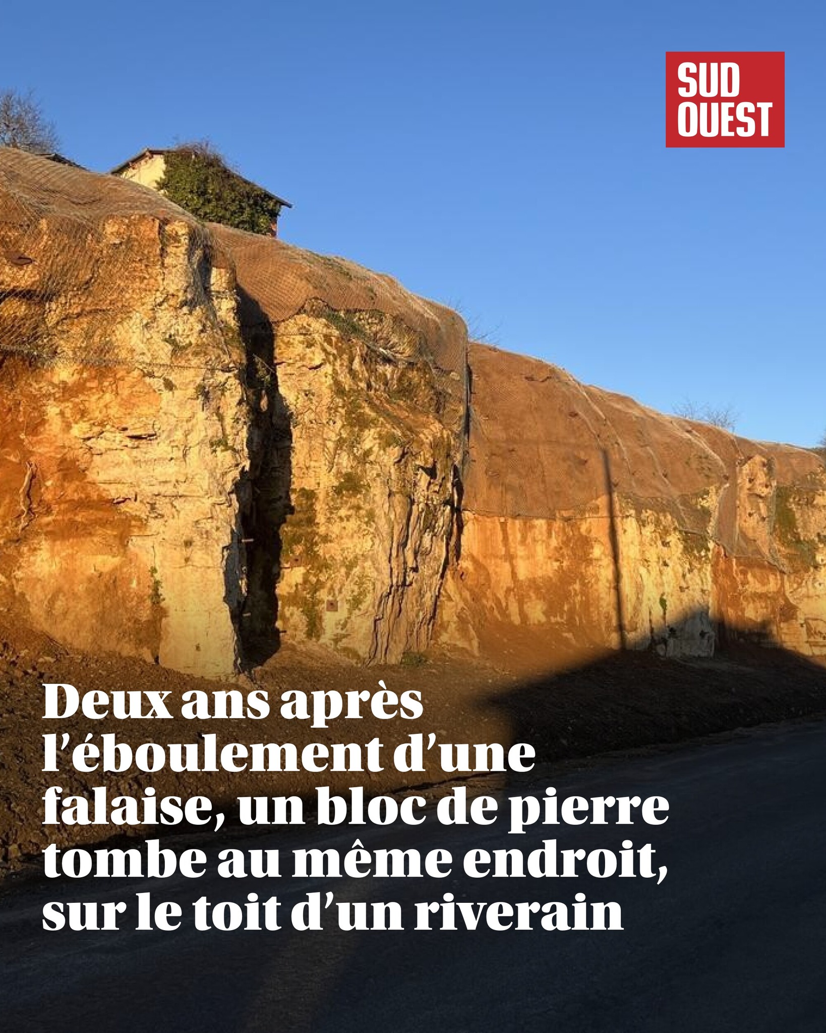 SudOuest.fr - Deux ans après l’éboulement d’une falaise, un bloc de ...