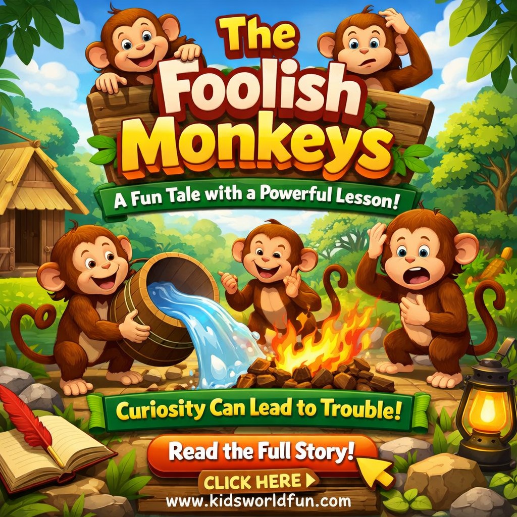 KidsWorldFun - 🐒 The Foolish Monkeys – A Fun Tale with a... | Facebook