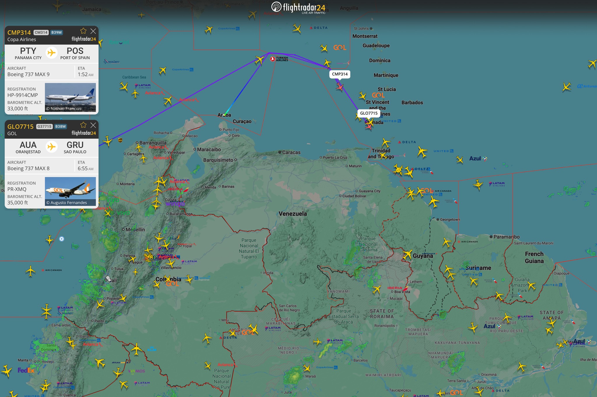 Flightradar24.com - Clear airspace: as of a few hours ago, flights that ...