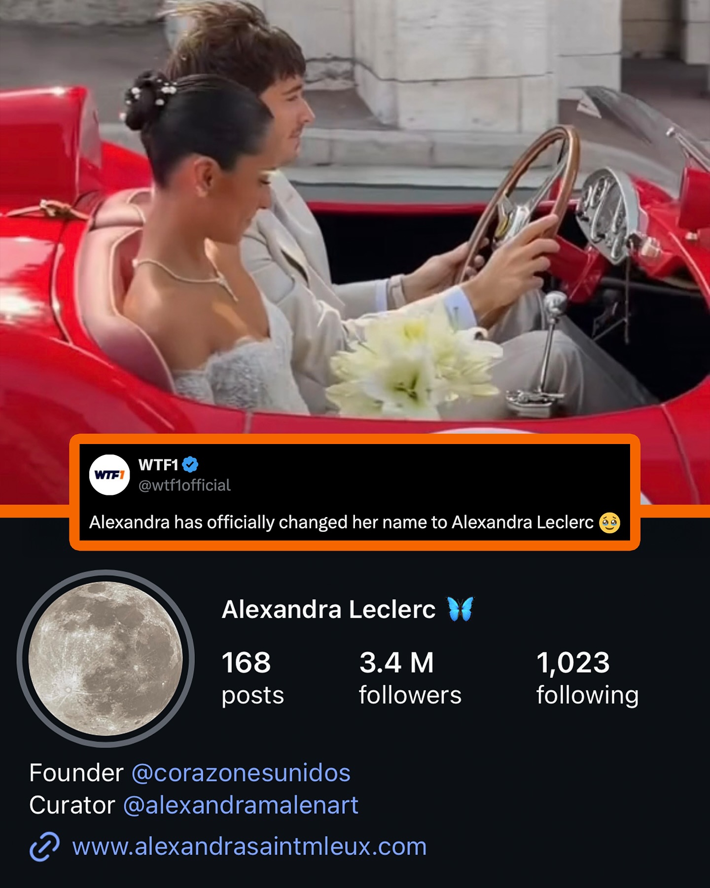 WTF1 - Congratulations to them both ️ #F1 #Formula1... | Facebook