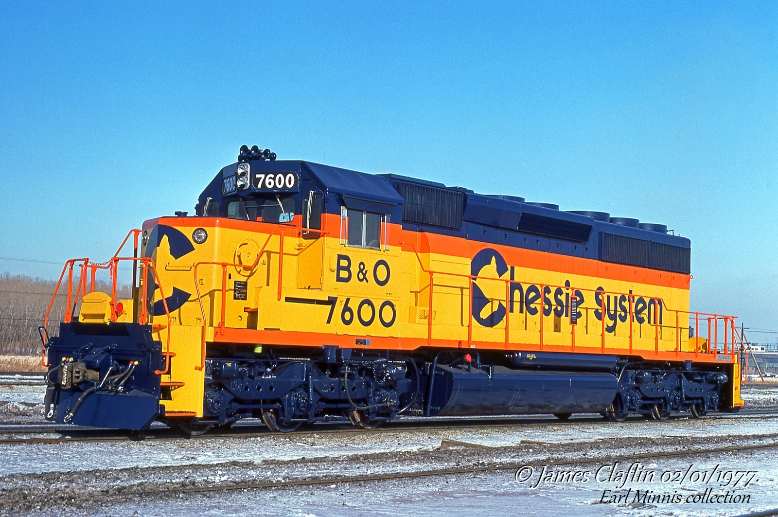 B&O SD40-2 spotted in Riverdale, IL 1977