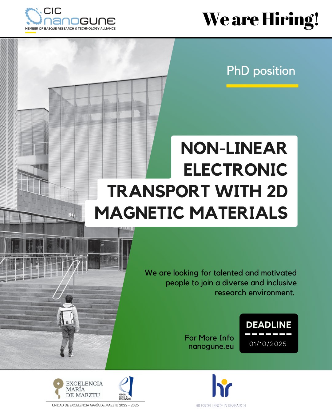 CIC - 📣 We are #hiring! 🆕 #OPENPosition #Research #PREDOC in Non-linear ...
