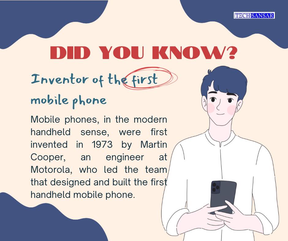 TechSansar - 📱 Did you know? The first handheld mobile... | Facebook