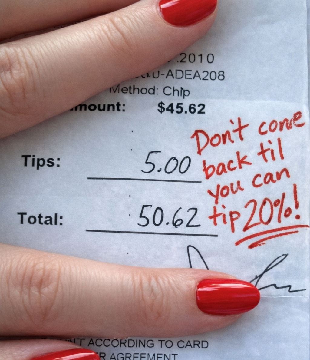 OfficeLife - I found this viral post where someone says tipping culture ...