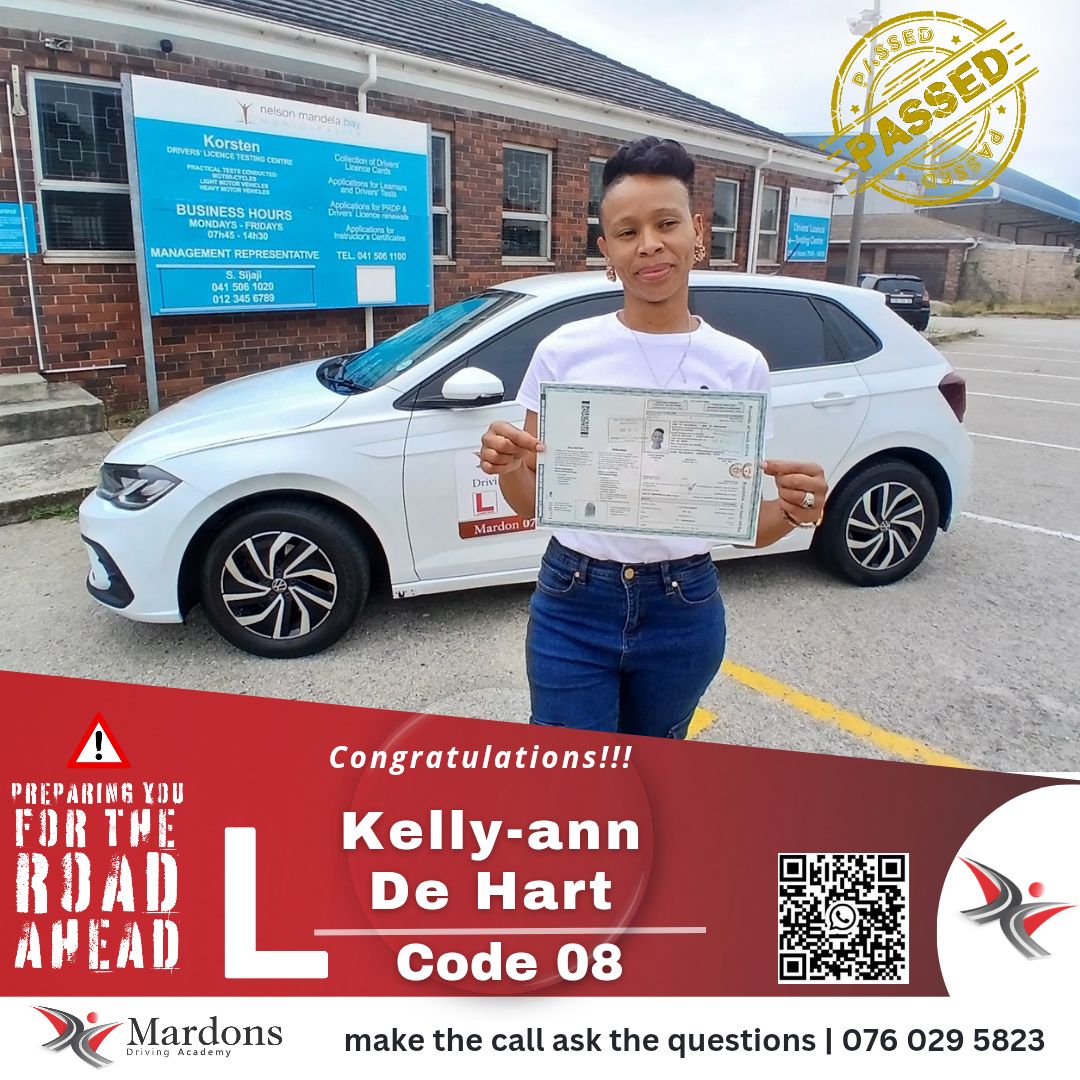 Mardon's - 🎓 Another successful pass at Korsten Traffic Department ...