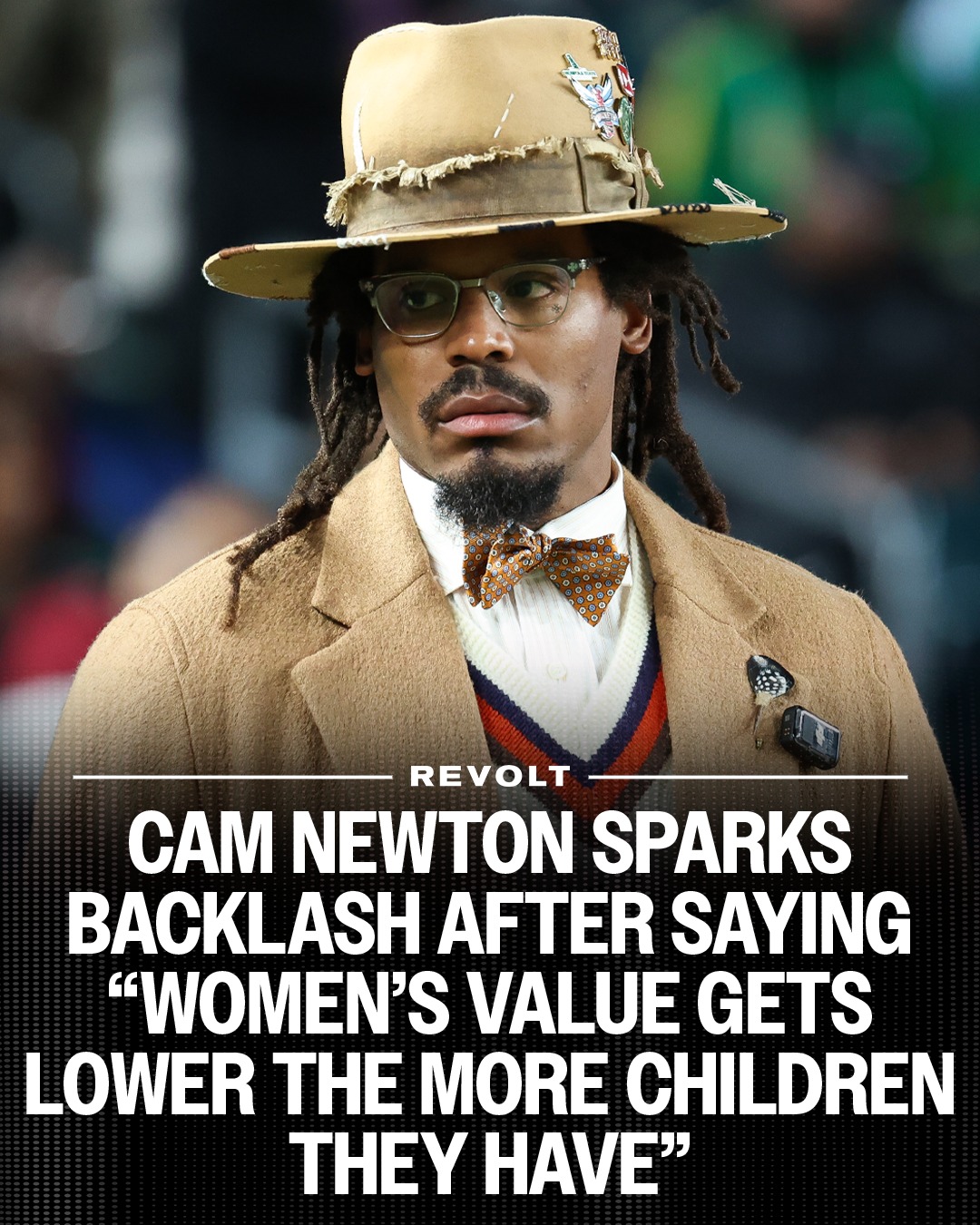 cam newton dress like an old lady sparks debate with comments on women's value and motherhood women evening dress