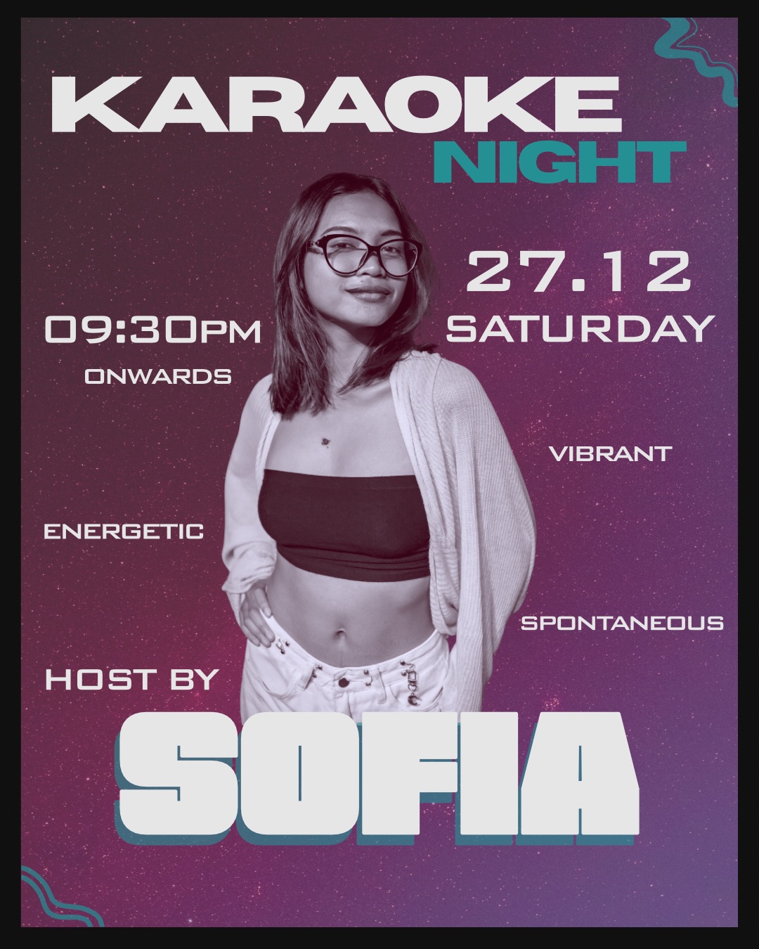 Saturday Karaoke Night host by Sofia at Hometown Hangout