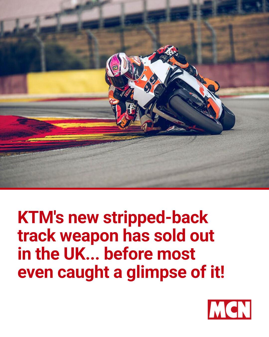 KTM 990 RCR track version release news?