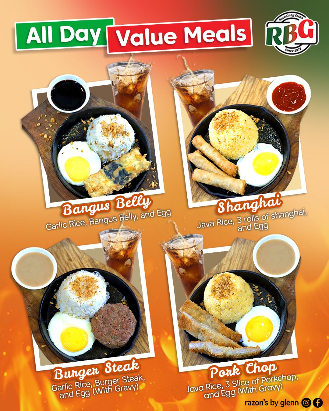 Razon's - Quality meals don’t have to be expensive RBG All-Day Value ...