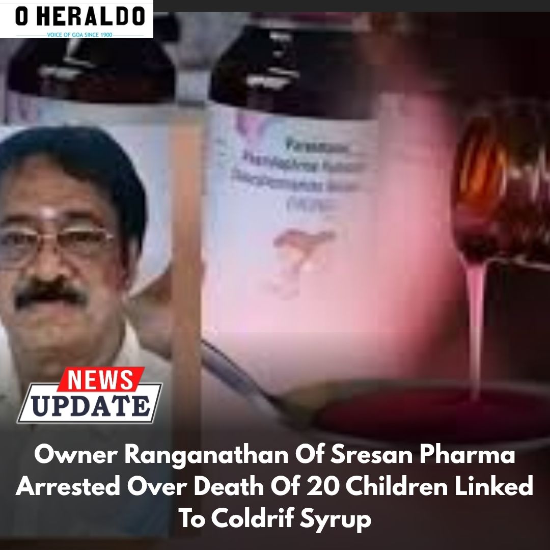 oHeraldo Goa - #SresanPharma owner G Ranganathan has been... | Facebook
