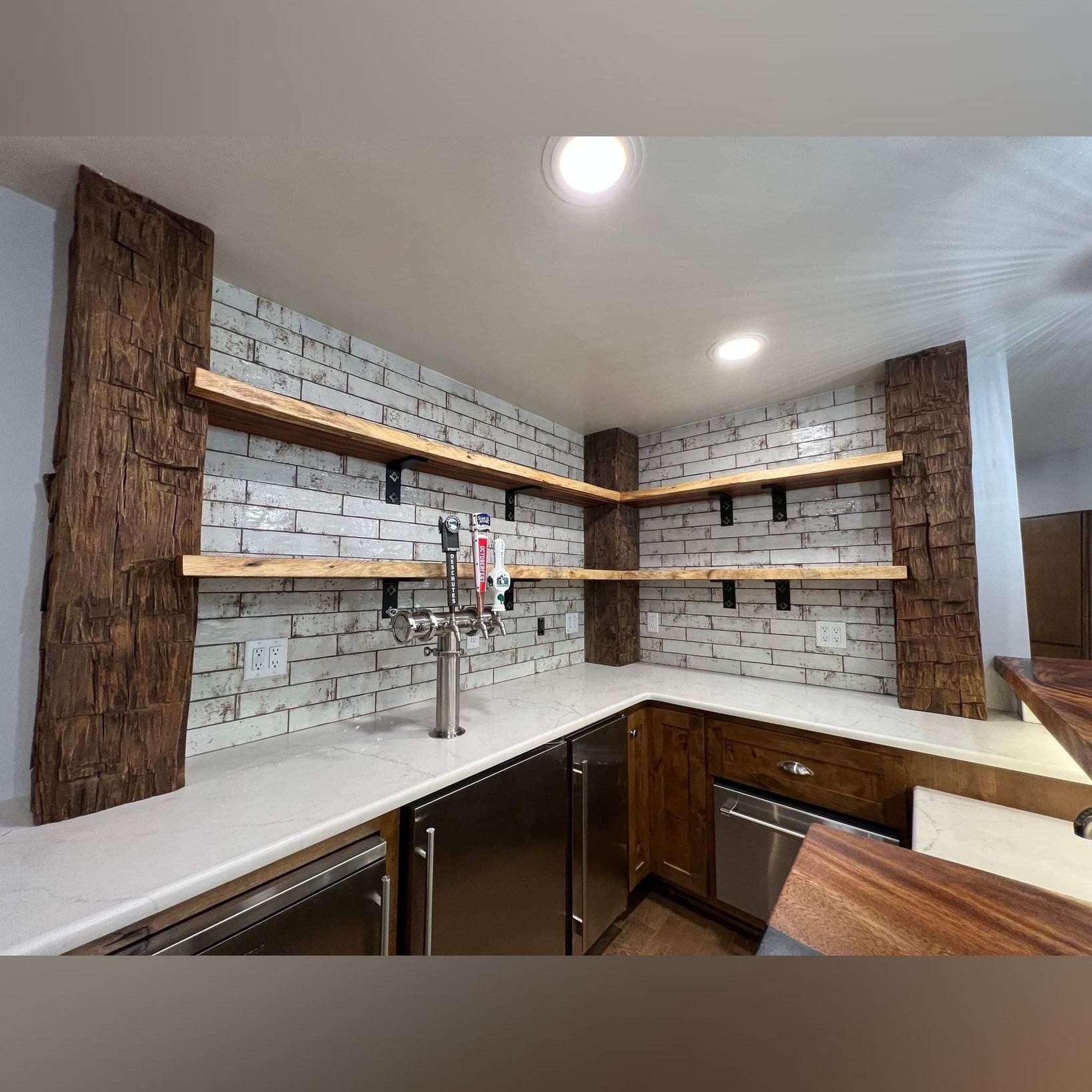 Beam - Custom Shelving – A Perfect Blend of Rustic & Modern This one-of ...