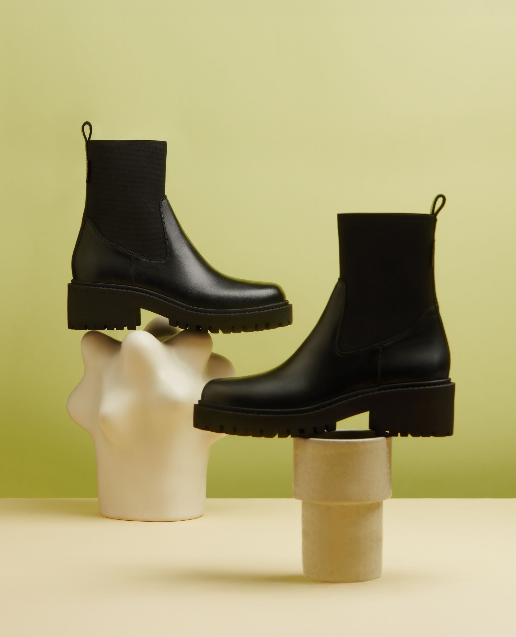 Russell & Bromley Stivaletto Platform In Pelle - Taglia 39 UK 6 - Nuovo Con Scatola